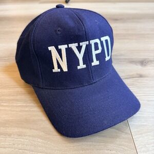 NYPD Vintage Embroidered Blue Snapback Cap
